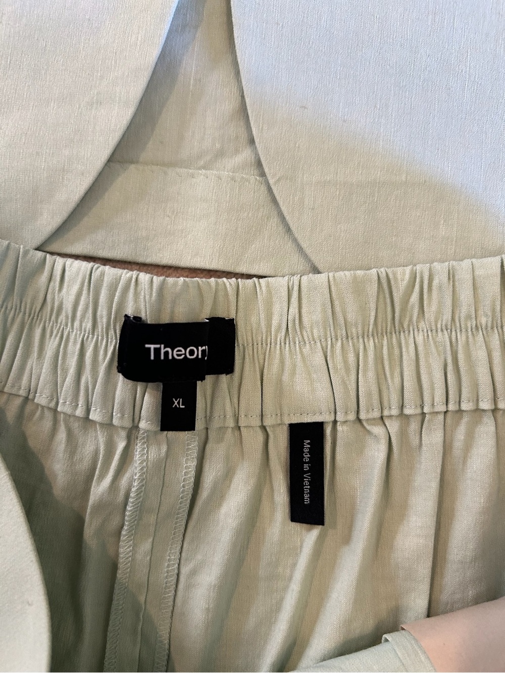 Theory Light Mint Good Wool Blazer & Tailored Shorts Set - Picture 3 of 9